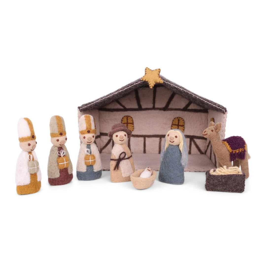 Gry & Sif Krippenfiguren aus Filz I handgemacht & Fairtrade | dänisches Design I Weihnachtsdeko Figu