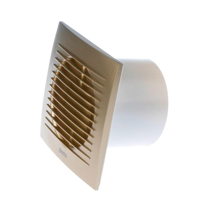 Ø 100mm Gold Badlüfter - Lüfter für Effiziente Belüftung im Bad Kuche WC, Ø 100mm Gold