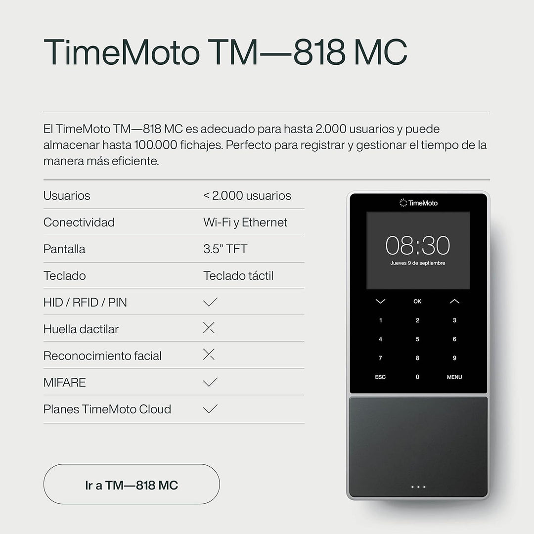 TimeMoto piece, Schwarz, 21.5 x 9.95 x 4.43 cm TimeMoto TM-818 MC, TimeMoto TM-818 MC