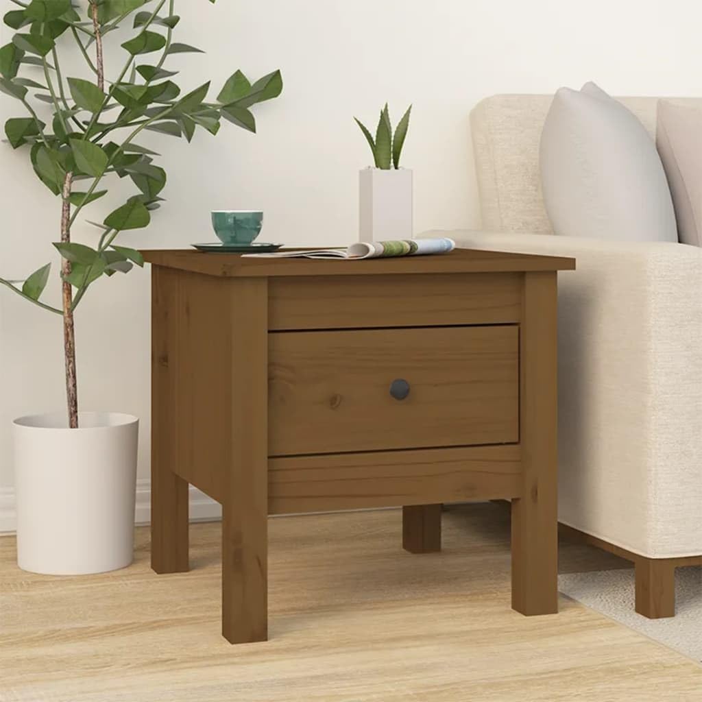 2er Set Beistelltische Nachttisch Nachtkonsole Kommode Schrank Sofatisch Beistelltisch mit Schublade