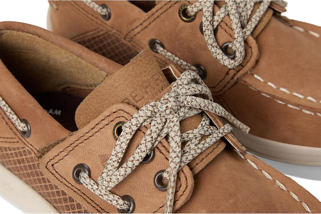 Sperry Boys' Gamefish Boat Shoe, Dark Tan, 1 Medium US Little Kid
