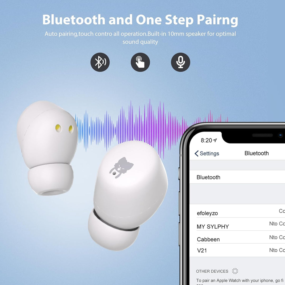 Bluetooth-Kopfhörer für Kinder, kabellos, Bluetooth 5.3, für Kinder, sichere Lautstärke von 85 dB, 3