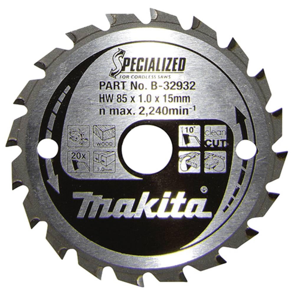 SPECIALIZED Sägeblatt 85x15x20Z 82x60 mm, 82x60 mm