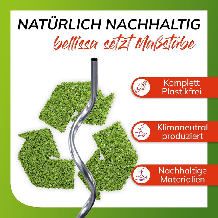 bellissa – Tomatenspirale Rankhilfe aus Aluminium 20er Set 180cm & Ø 10mm - Pflanzenstütze für Tomat