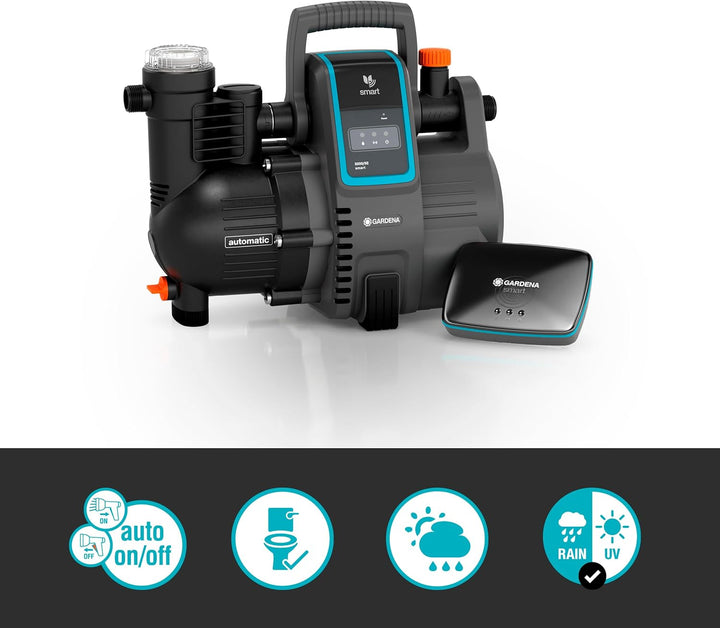 Gardena smart Pressure Pump Set: Hauswasserautomat via App / Tablet steuerbar, inklusive smart Gatew
