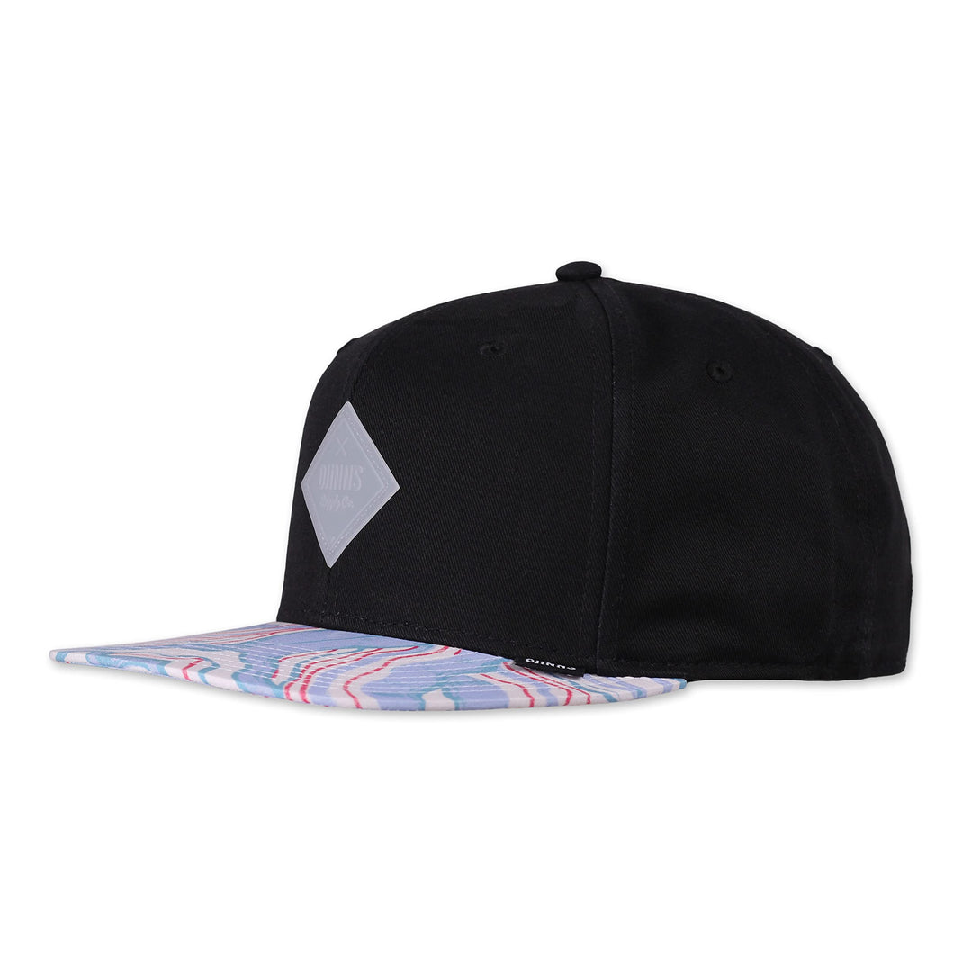 Djinns - Arty Waves - Snapback Cap Baseballcap Hat Kappe Mütze Caps Einheitsgrösse white/black, Einh
