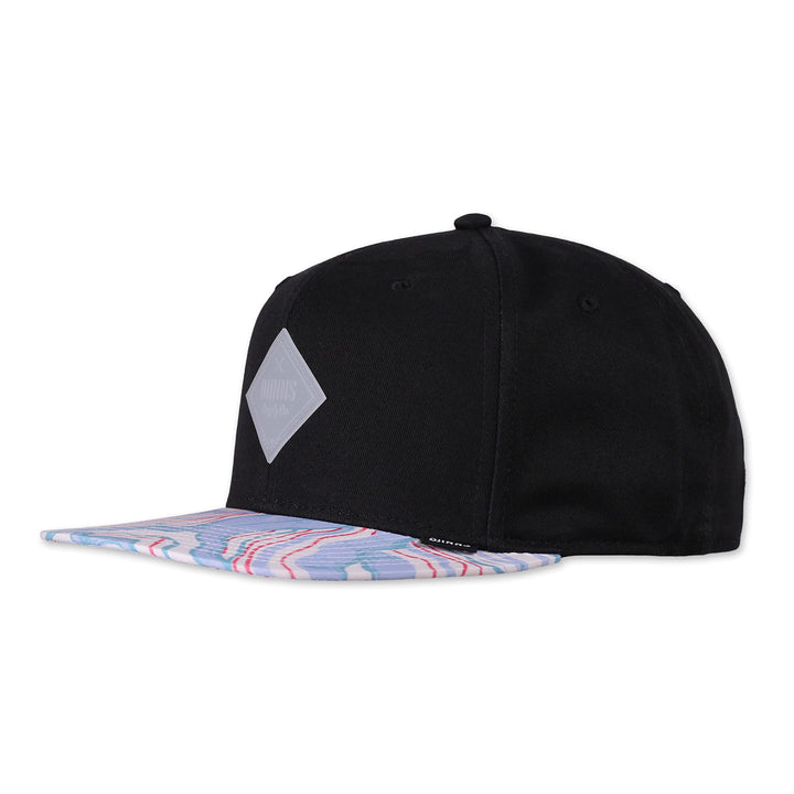 Djinns - Arty Waves - Snapback Cap Baseballcap Hat Kappe Mütze Caps Einheitsgrösse white/black, Einh