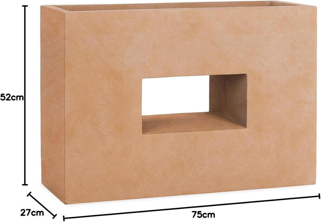Pflanzwerk® Pflanzkübel Vista Terrakotta 52x75x27cm *Frostbeständiger Blumenkübel* *UV-Schutz* *Qual