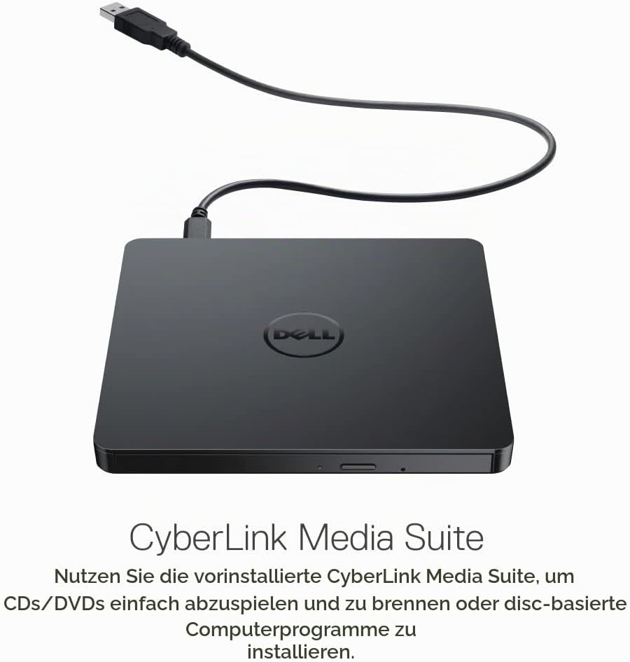 Dell Slim DW316 - Laufwerk - DVD+-RW (+-R DL) DVD-RAM - 8x8x5x - USB2.0 - extern - für Inspiron 14 5