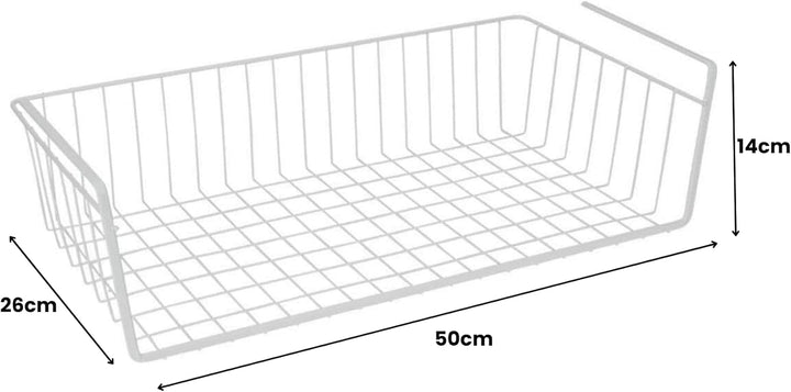Metaltex 363850014 Babatex Schrankkorb 50x26x14 cm, weiss