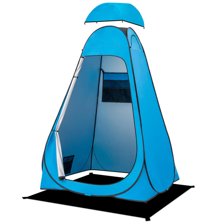 BRIAN & DANY Duschzelt Camping, Pop Up Toilettenzelt, Tragbares Umkleidezelt mit Regenschutz und Fen