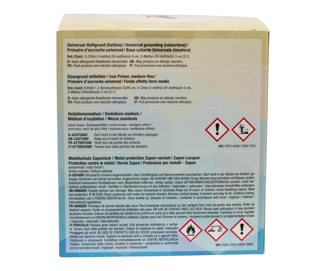 Artidee CREARTEC - Rost-Effekt-Set - Starter Set - zum Dekorieren von Gegenständen mit einer oxidier