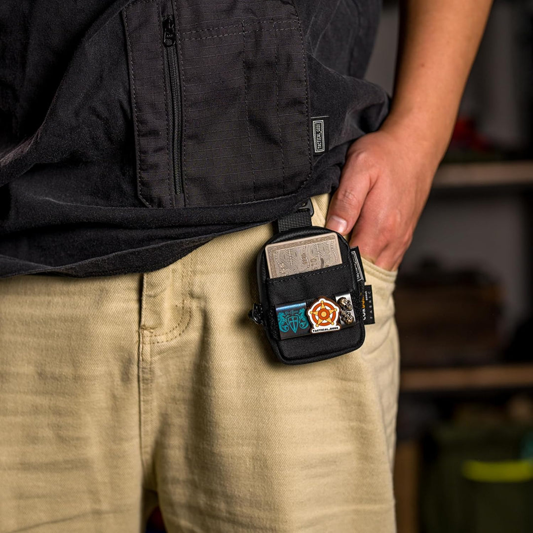 TACTICAL GEEK Storage A6 Mini EDC Organizer - 2-Taschen Premium 500D Cordura Nylon Tasche Für AirPod