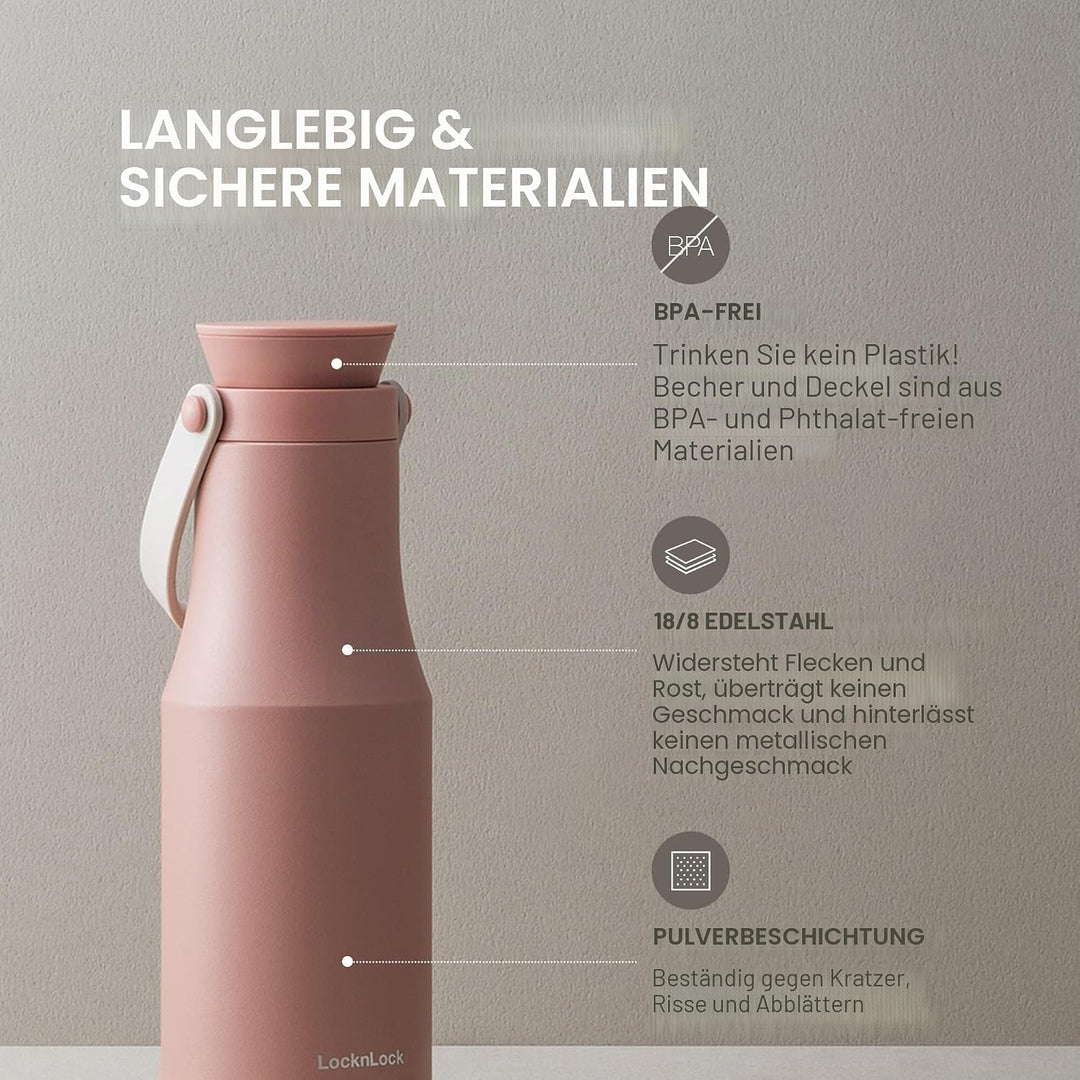 LOCK & LOCK METRO TUMBLER - Thermobecher für Kaffee, Tee und andere heisse und kalte Getränke - Vaku