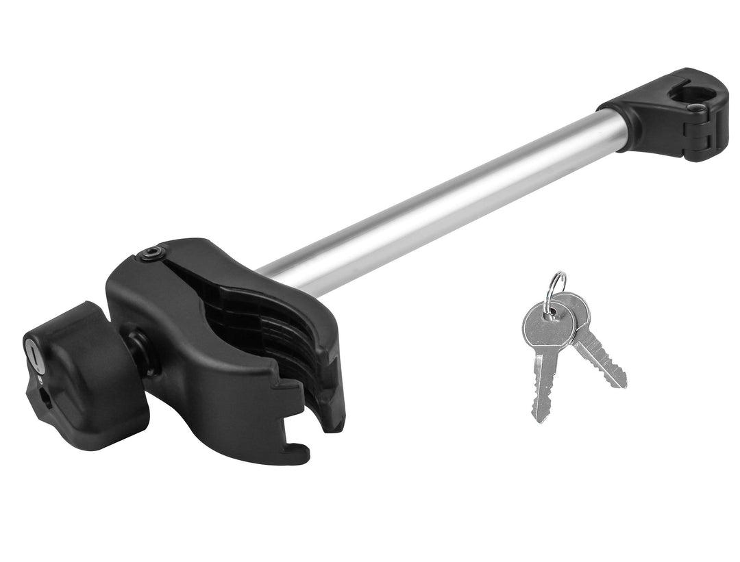 EUFAB 11238 Rahmenhalter lang, abschliessbar, für U-Bügelrohr: Ø 3,0 cm, 31 cm Länge 31 cm Länge; Ø
