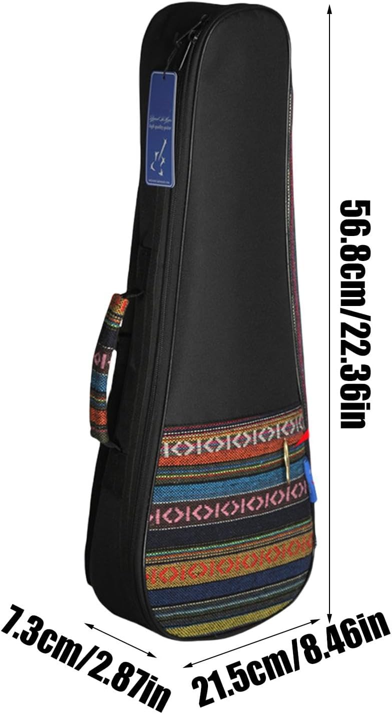 Gepolsterte Ukulele-Tasche, Bunte Ukulele-Tasche - Ukulele gepolsterte Tragetasche im Ethno-Stil - V