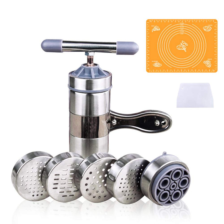 Nudelmaschine aus Edelstahl, Nudelschneider, Kartoffelpresse, Gemüsepresse, Obst, Nudelmaschine, für