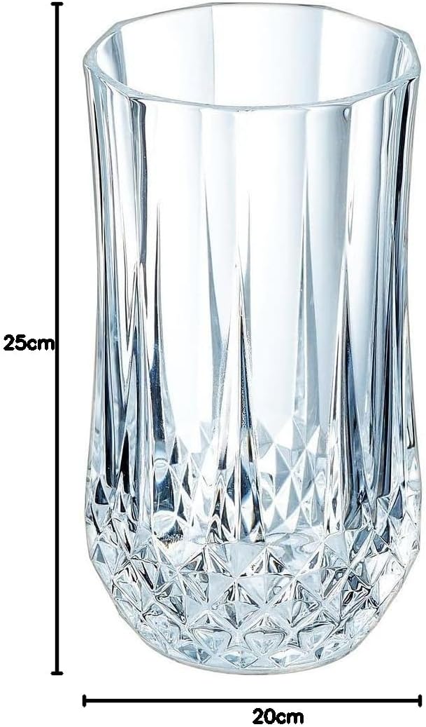 Cristal d'Arques Longdrinkgläser, Glas, Transparent, 6 Stück (1er Pack),