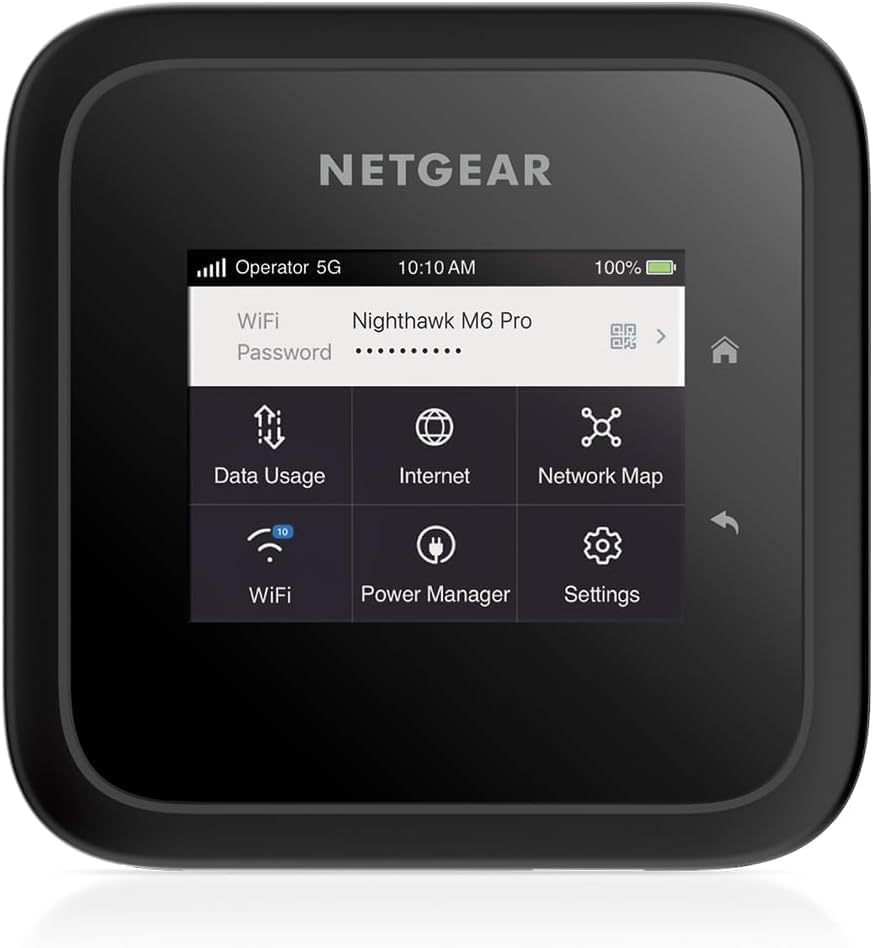 NETGEAR Nighthawk M6 Pro (MR6450) | 5G Router SIM-Karte WiFi 6E &amp; MHBTRM5 Ersatzakku für Mobilen Rou