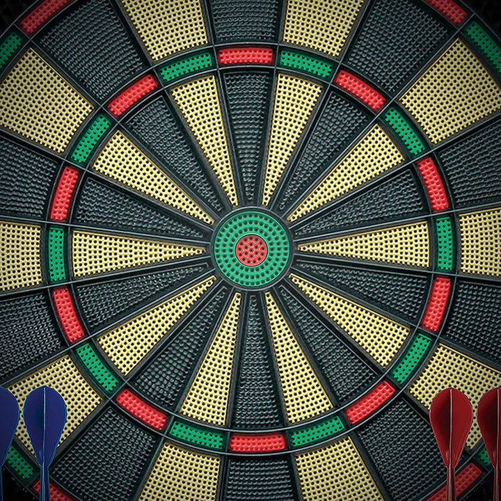 Carromco TOLEDO-301 elektronisches Dartboard – Dartscheibe mit LCD Display, 3-Loch Abstand, Dart Set