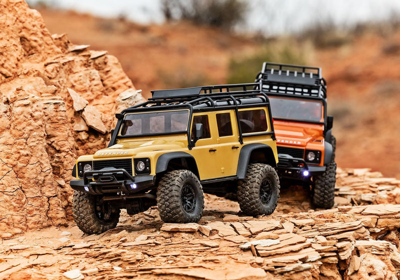 TRAXXAS TRX-4M 1/18 LD Land Rover Defender tan Scale-Crawler inkl. Akku/Lader 4WD RTR