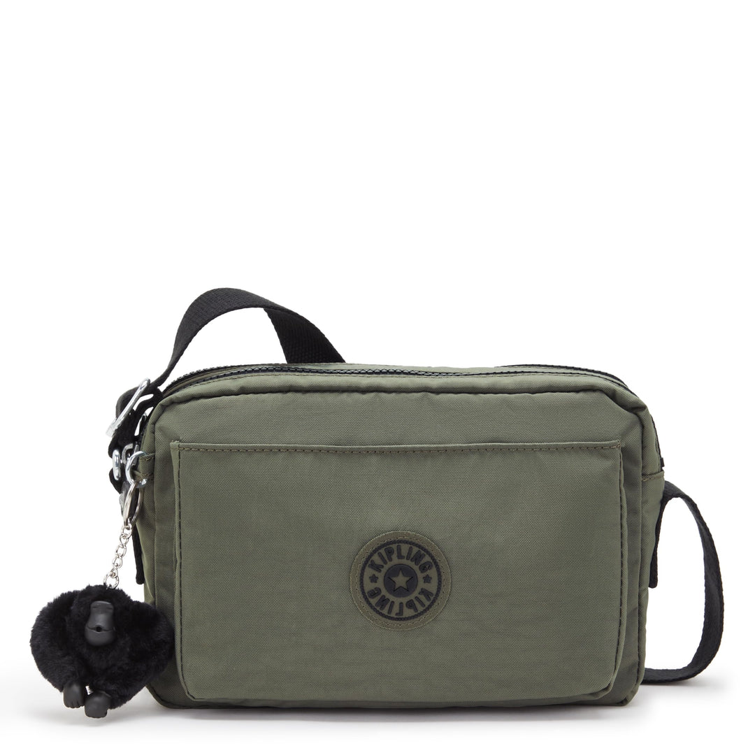 Kipling Damen Abanu M Crossbody, Grün Moss, 24x17x9 cm (B x H T) EU Green Moss, Green Moss