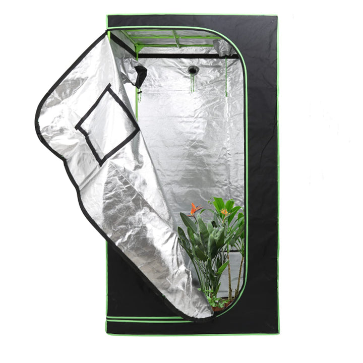 Growzelt, Grow Tent 100x100x200cm, 600D Oxford Lichtdicht und Wasserdicht Growschrank, Luftig Gewäch
