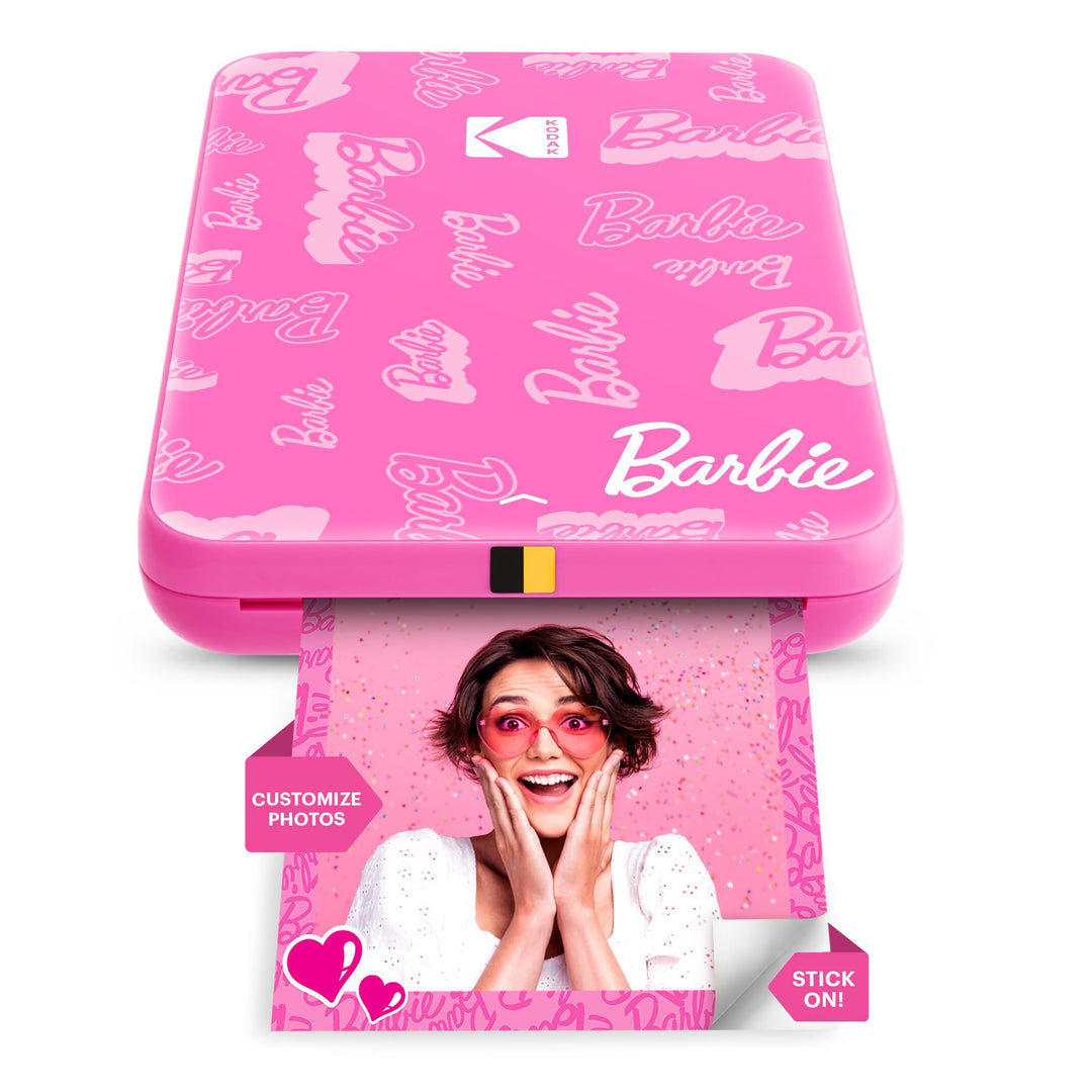 Kodak Barbie x Step Slim Wireless Sofort tragbarer Fotodrucker – Vollfarbige Drucke in Zink 2x3” Auf