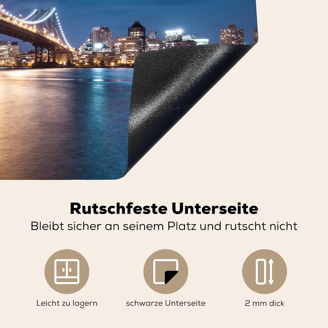 KitchenYeah© Herdabdeckplatte Einteilig Küche Herdabdeckung Induktionsfeld Ceranfeld Herdabdeckplatt