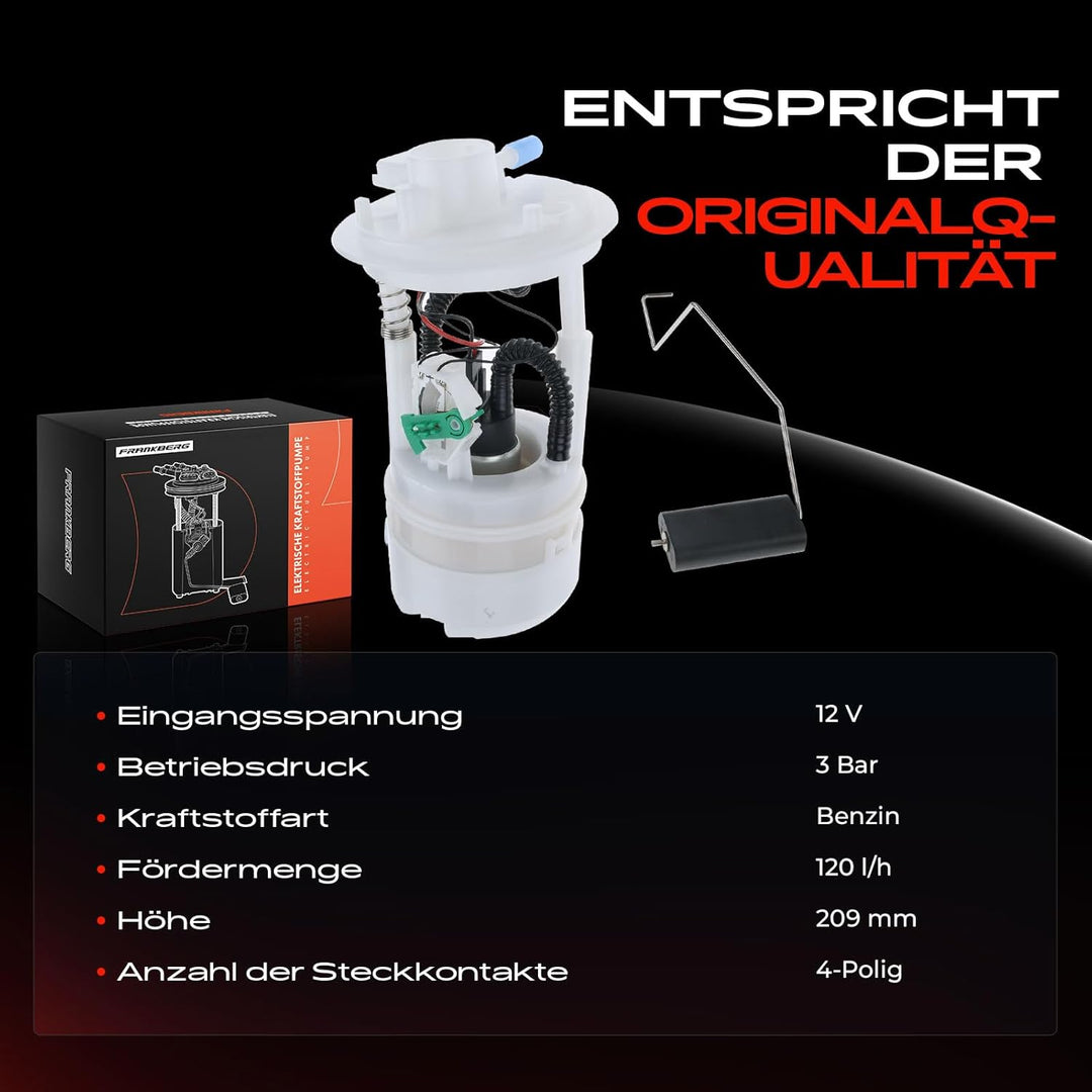 Kraftstoffpumpe Benzinpumpe für Y 840A 1.2L Benzin 2000/06-2003/06 46832868