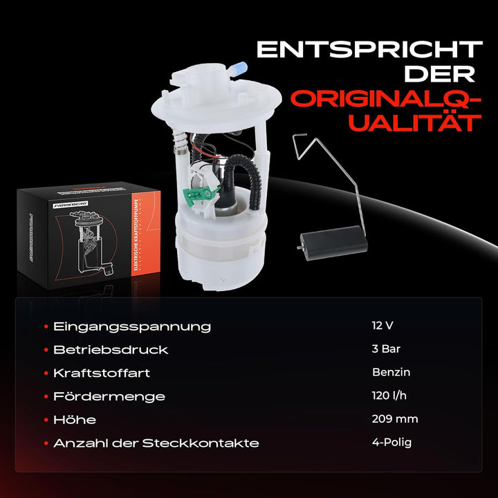Kraftstoffpumpe Benzinpumpe für Y 840A 1.2L Benzin 2000/06-2003/06 46832868