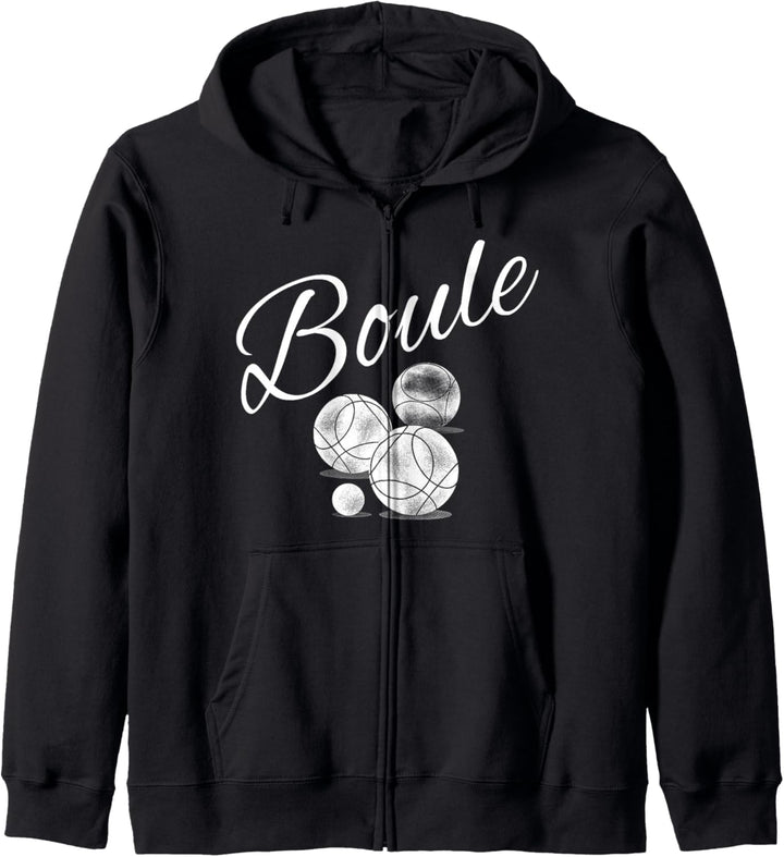 Boulekugel Outfit für Boulespieler Bouler zum Boulen Boule Kapuzenjacke