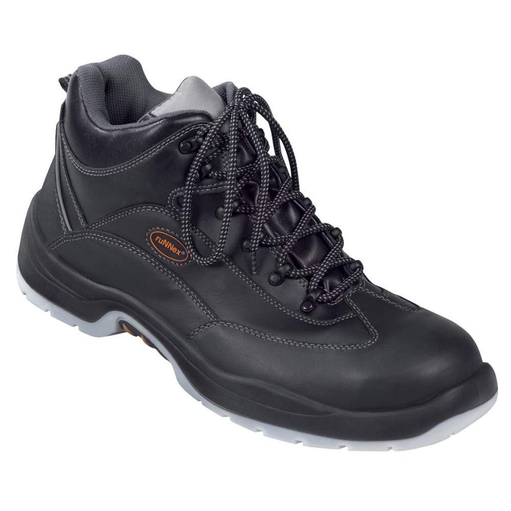 ruNNex Sicherheitshochschuhe S3 TeamStar Halbstiefel BGR 191, Grösse 44, schwarz, 5301 44 EU, 44 EU
