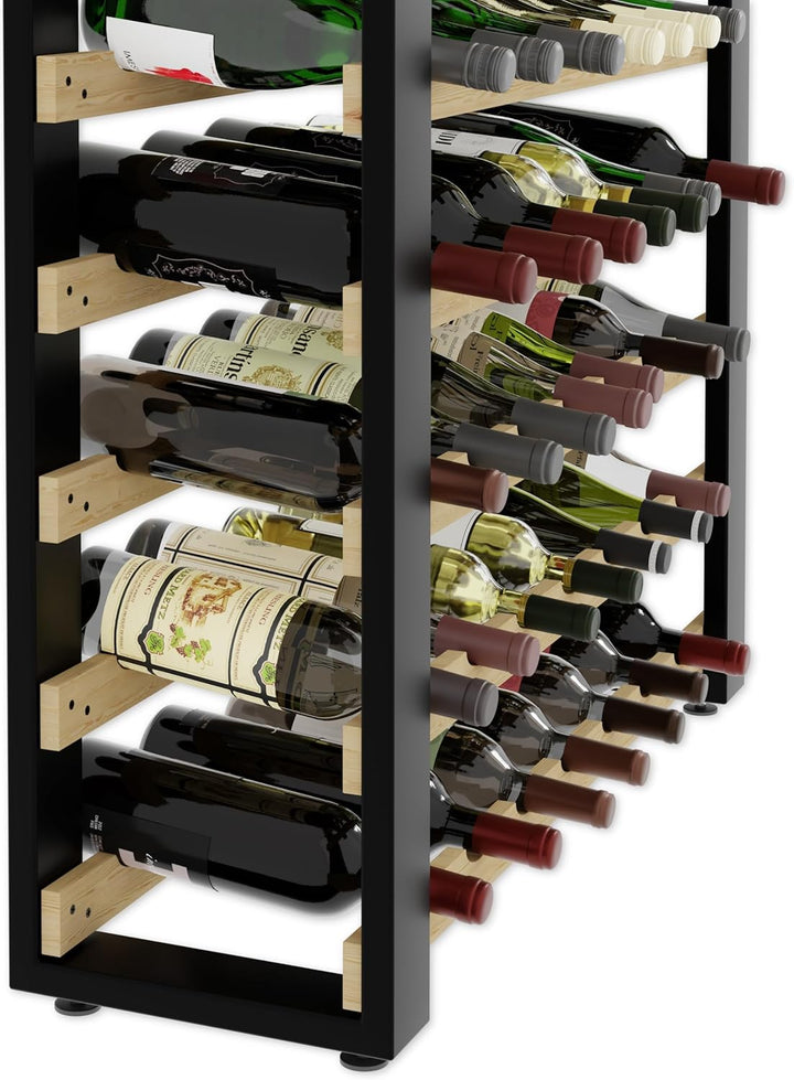 Lenmar Serie RW Weinregal aus Holz für Flaschen, LOFT, Flaschen, Wein, Flaschenregal, Kellerregal, R