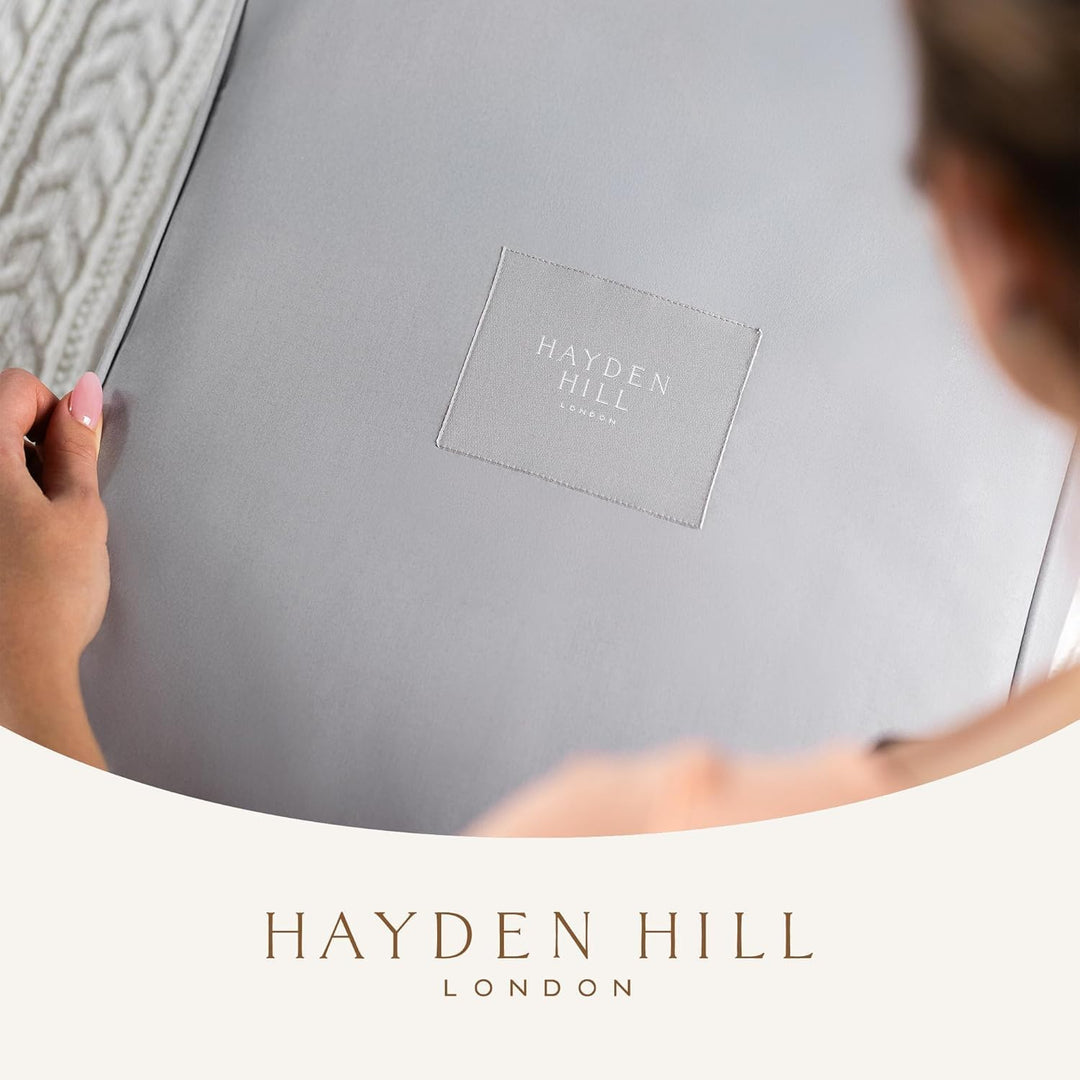Hayden Hill Luxuriöse Aufbewahrungstasche aus Bio-Baumwolle, 50 cm | Mottenresistent, Kleiderbeutel,