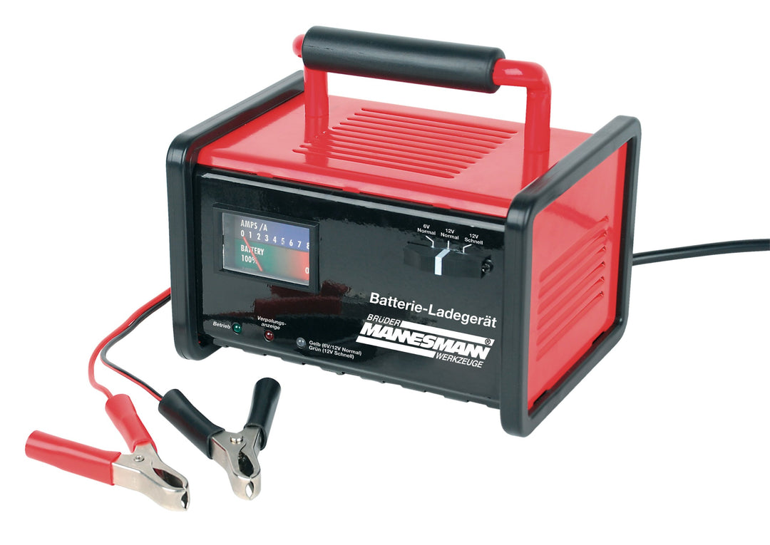 Brüder Mannesmann Werkzeug Batterie Ladegerät 6/12 V, 2/8 Amp. RMS, M12720