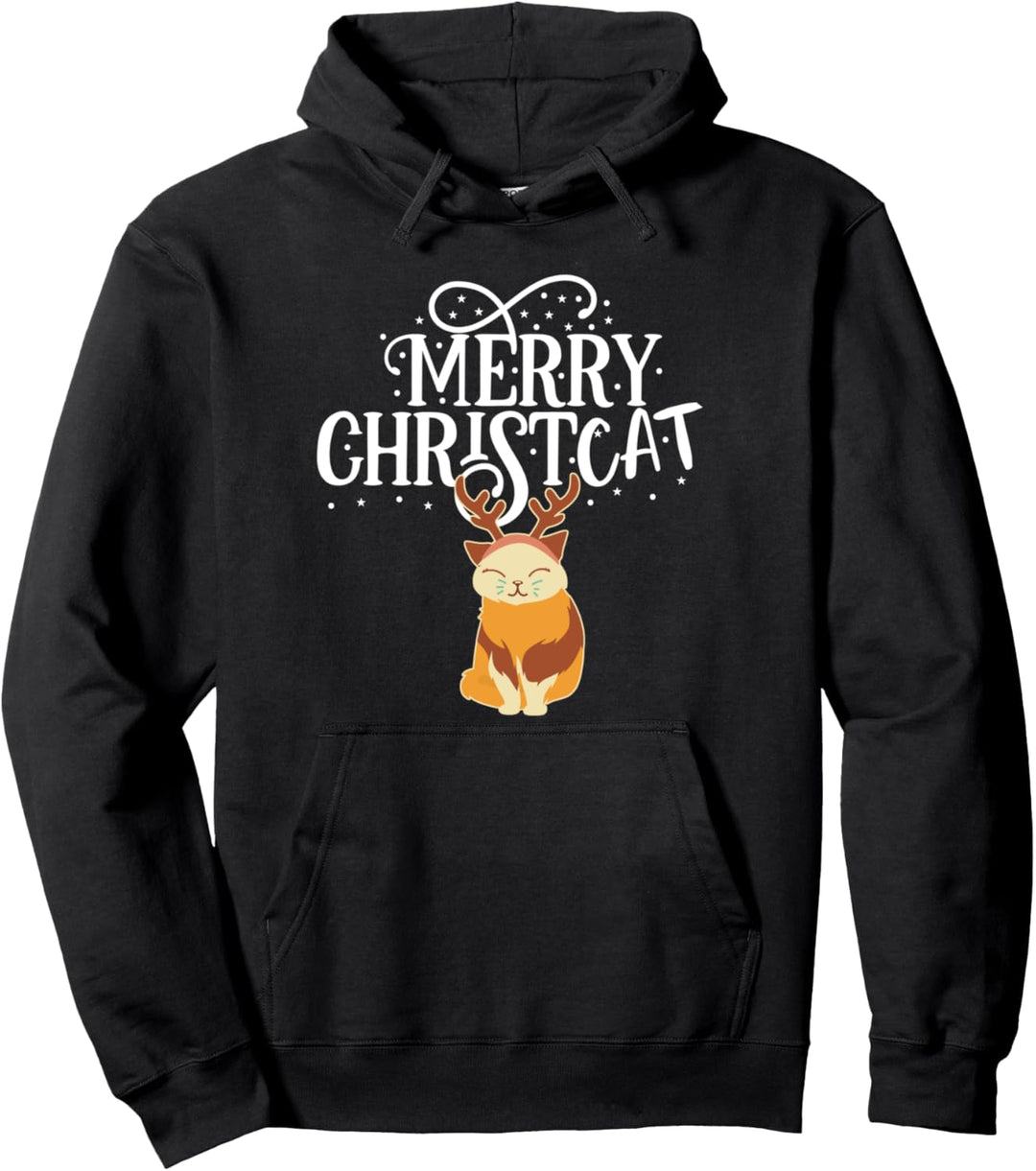 Merry Christmas Katze Kitty Lustiger Spruch Geschenk Pullover Hoodie
