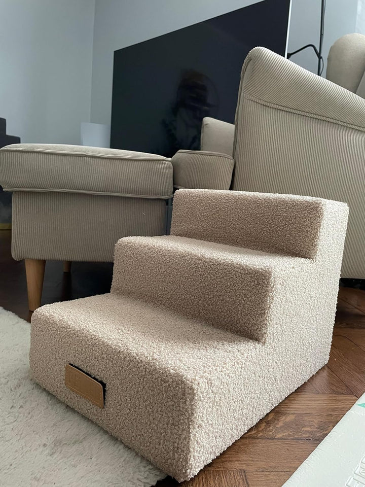 Sofatreppe für Hunde und Katzen – Hundetreppe für Bett & Sofa – 3- oder 4-stufig, rutschfest & wasch