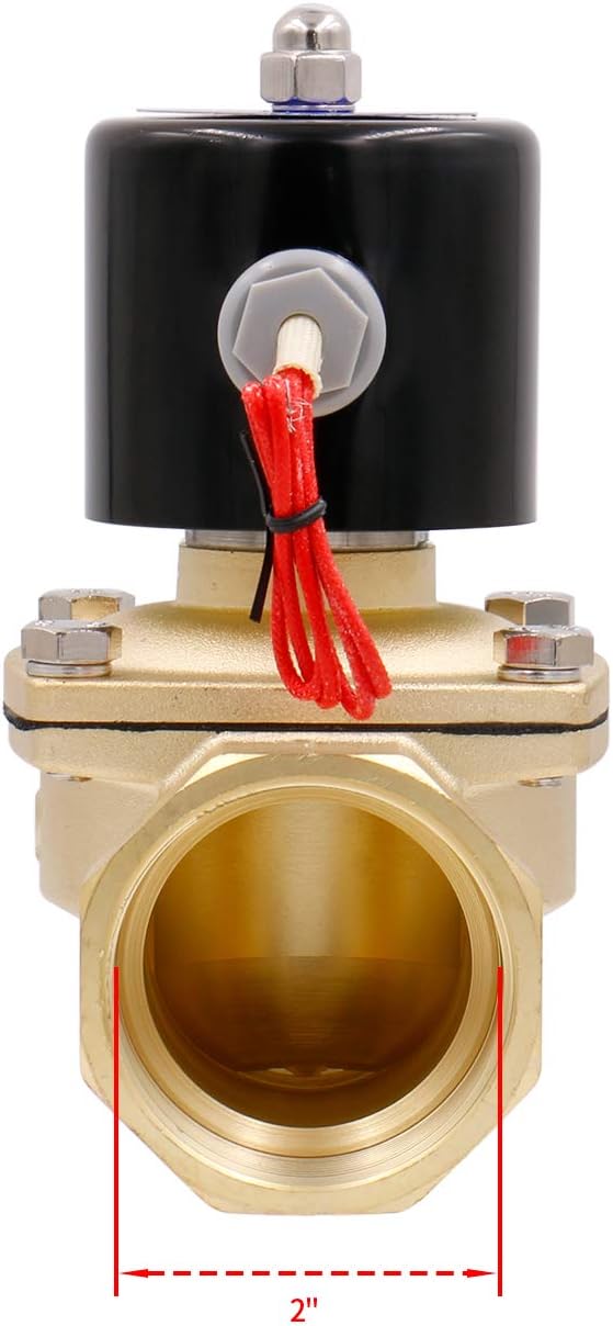 Heschen Elektrisches Messing-Magnetventil, 2W-500-50, PT2'', AC220V, Direktwirkung Wasser, Normal Ge