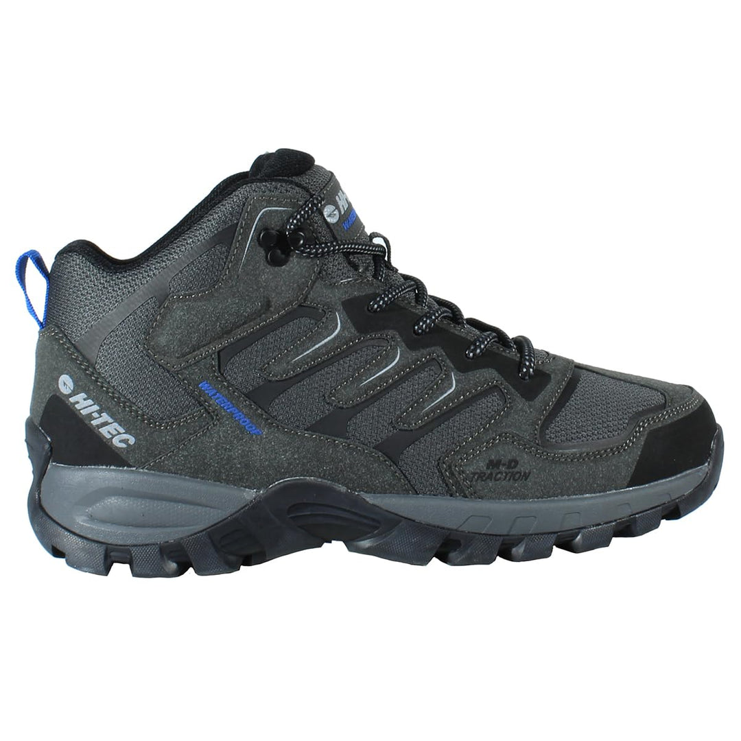 HI-TEC – Bergschuhe Herren Cervus Mid WP | Herren-Trekkingstiefel mit Membran, Gummisohle, Fersensta