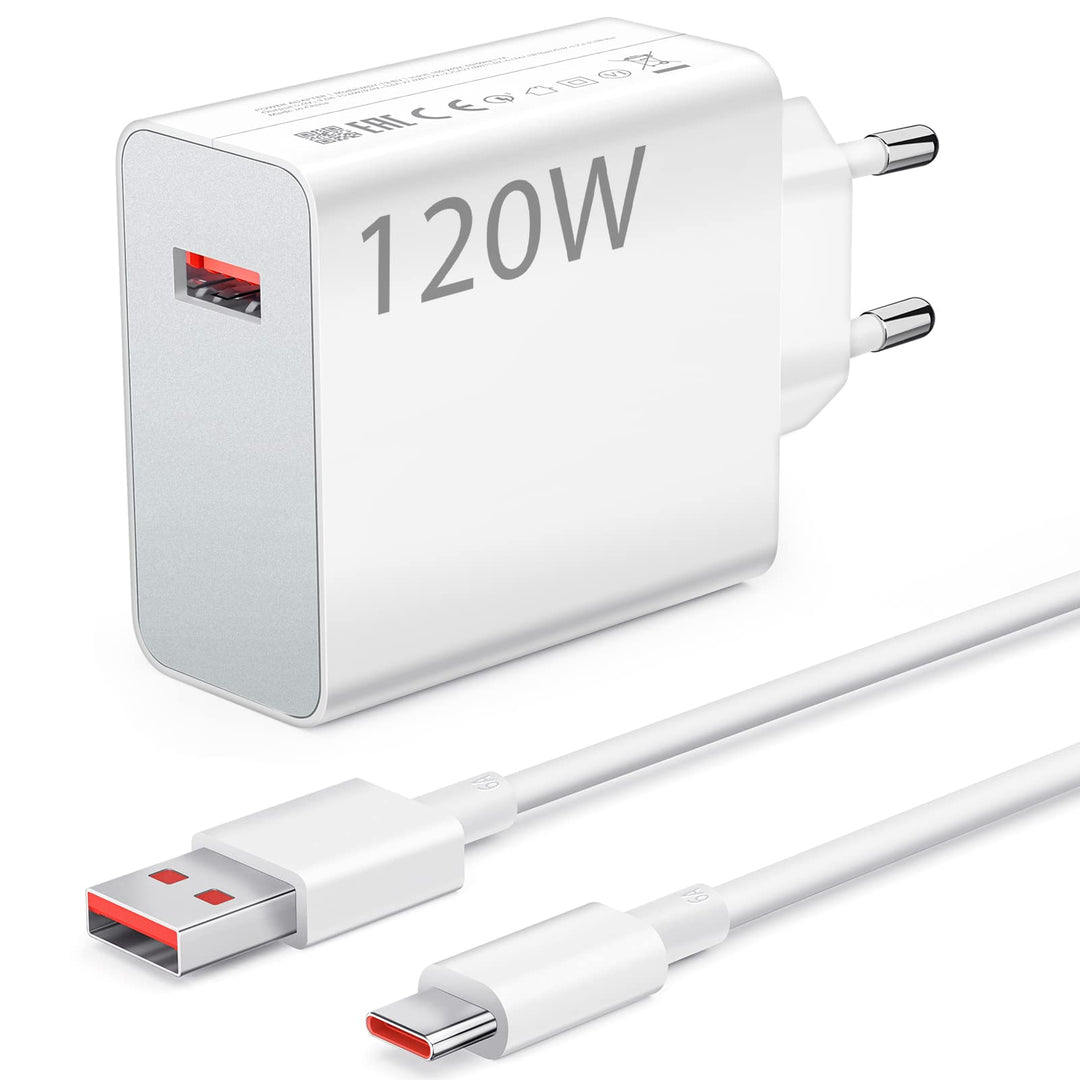 120W USB Ladegerät mit Typ C Ladekabel 1M für Xiaomi 11T Pro 13T Pro 13 Pro 13,USB Netzteil Stecker