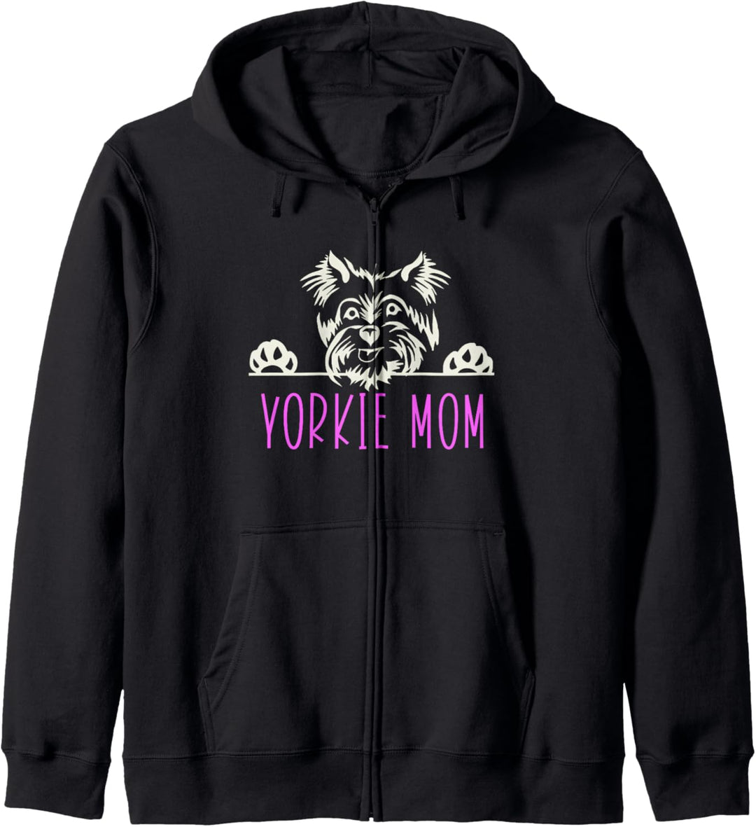 Yorkie Mom with Yorkshire Terrier Dog Kapuzenjacke
