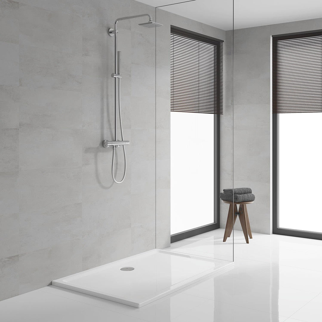 GROHE Euphoria 152 - Duschsystem mit Thermostatbatterie (wassersparend, Wandmontage, Verbrühungsschu