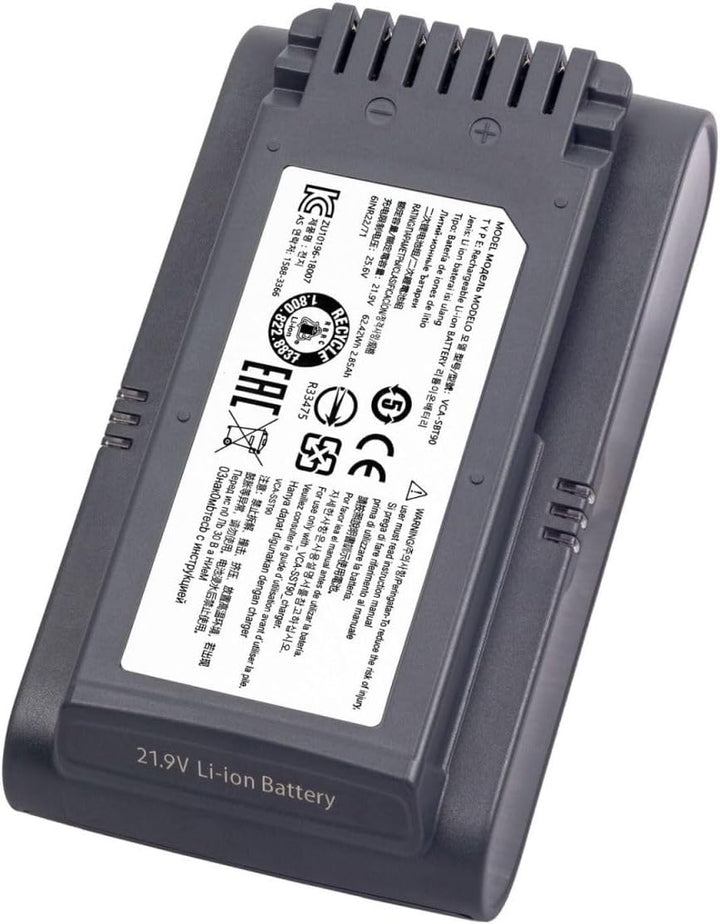 Ersatzakku 4000 mAh für Staubsauger Samsung Jet 75, 75+, 75Pet, Jet90, 90+, kompatibel mit VS20R9046
