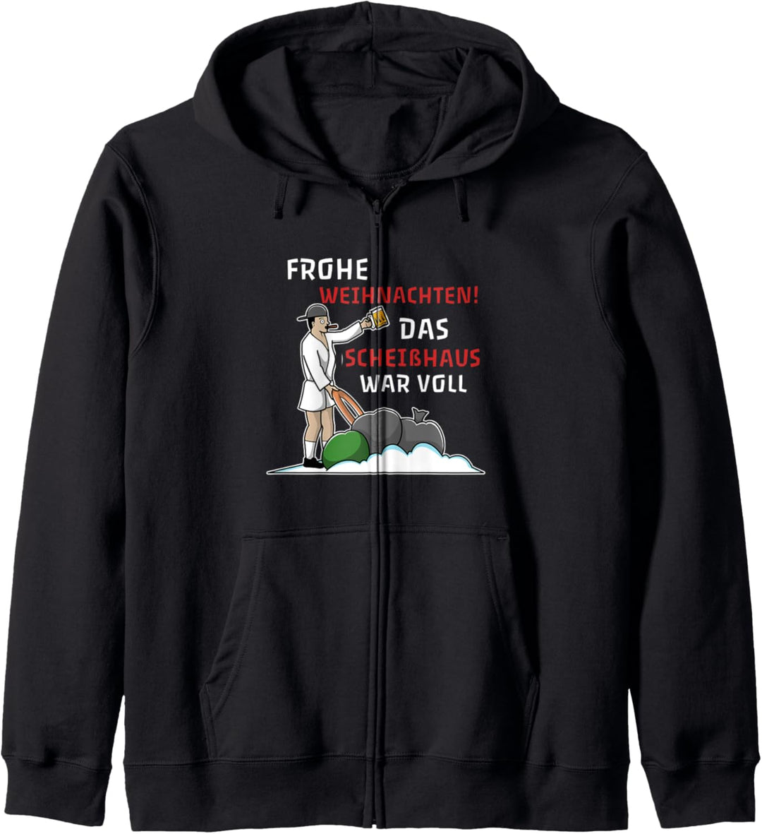 Frohe Weihnachten das Scheisshaus war voll Kapuzenjacke