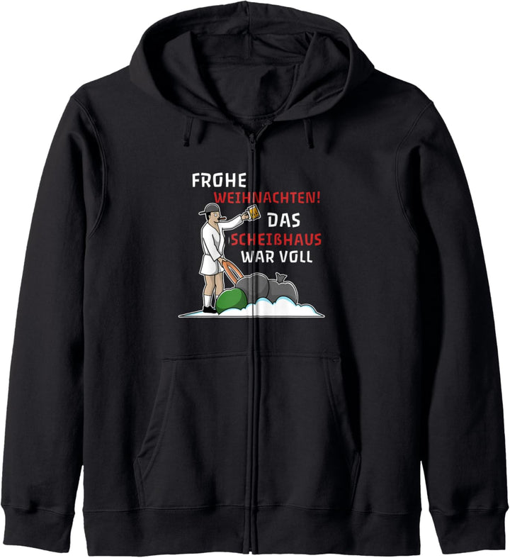 Frohe Weihnachten das Scheisshaus war voll Kapuzenjacke