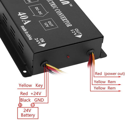 KIMISS Auto Stromrichte Spannungsreduzierer DC 24 V zu 12 V Power Converter Elektrische Inverter Spa