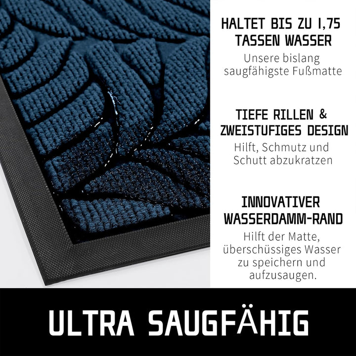 Yimobra Fussmatte, 92 x 61 cm, rutschfeste Sauberlaufmatte für draussen – Premium Fussmatte gegen Sc