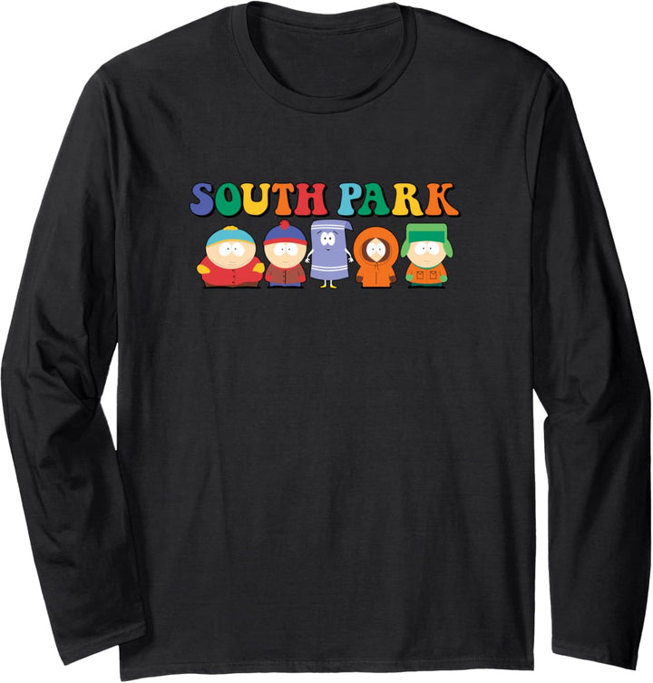 South Park Gang Behind Logo Langarmshirt