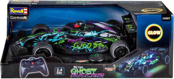 Revell Control Ghost Racer | Ferngesteuertes Auto mit LED Karosserie | 31 cm Formel 1 RC Car | 2.4 G